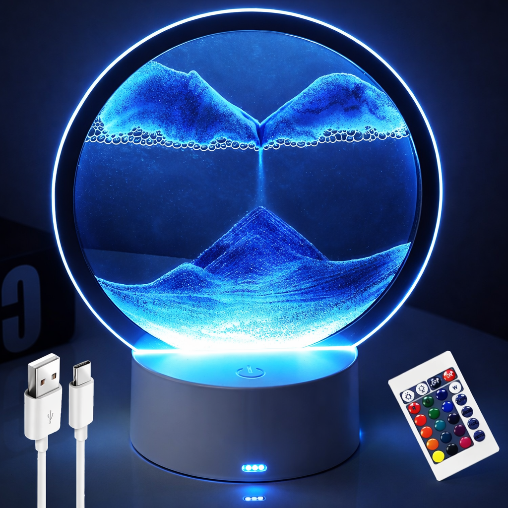 Peščana LED Lampa za Ambijentalno Osvetljenje