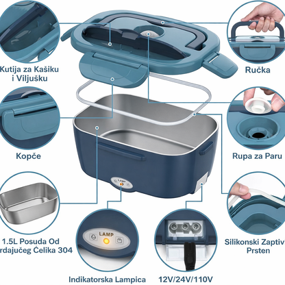 Električna Grejna Posuda za Hranu – Za Kuću i Posao