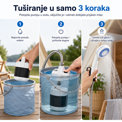 Prenosivi USB Tuš za Kampovanje