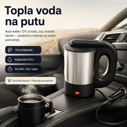 Auto kuvalo 12V – Topli napici na svakom putovanju