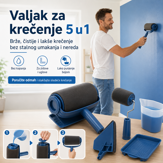 Valjak za krečenje 5u1