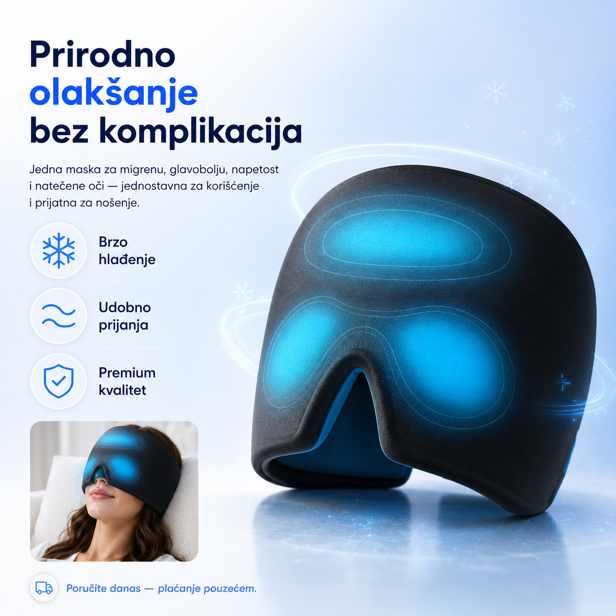 Gel Maska Za Migrenu –  Hlađenje I Terapija