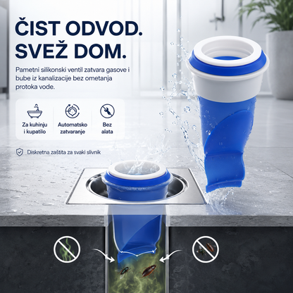Silikonski Filter za Odvod (4 KOMADA) – Protiv Mirisa i Insekata