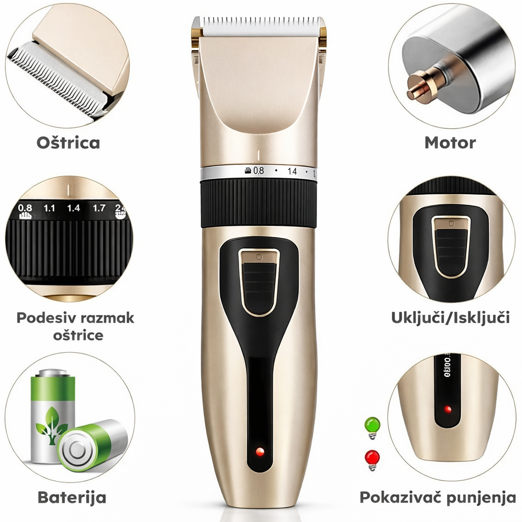 13u1 Set Za Šišanje Kućnih Ljubimaca - Salon Kod Kuće