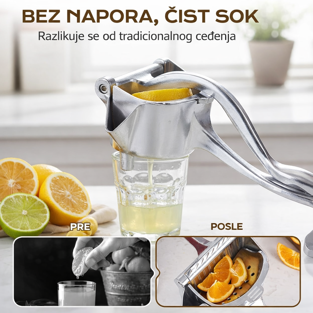 Ručna Cediljka za Domaće Sokove