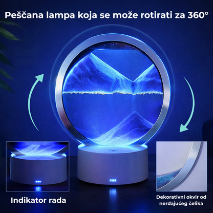 Peščana LED Lampa za Ambijentalno Osvetljenje