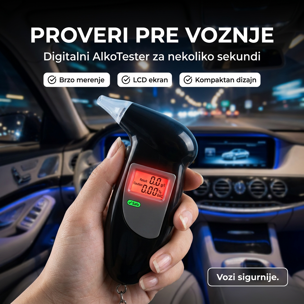 Digitalni AlkoTester za Vozače