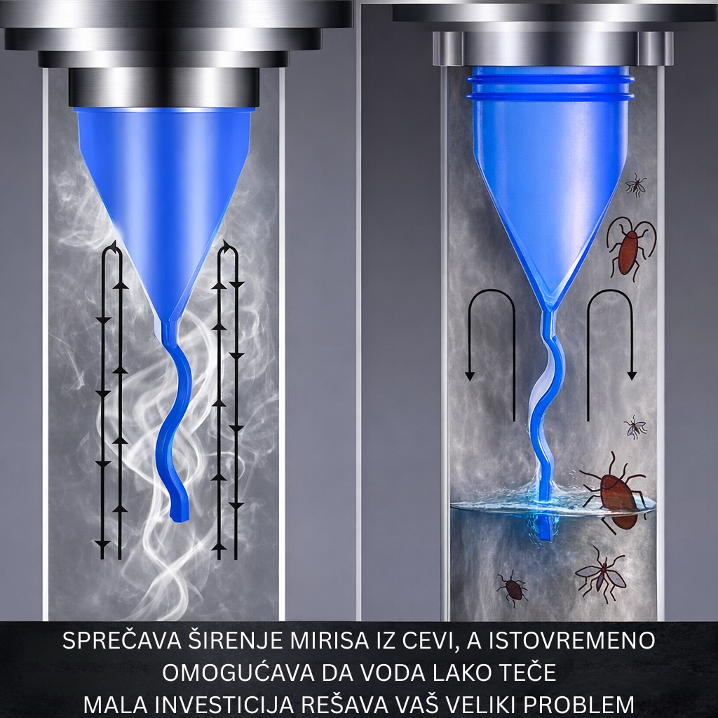 Silikonski Filter za Odvod (4 KOMADA) – Protiv Mirisa i Insekata