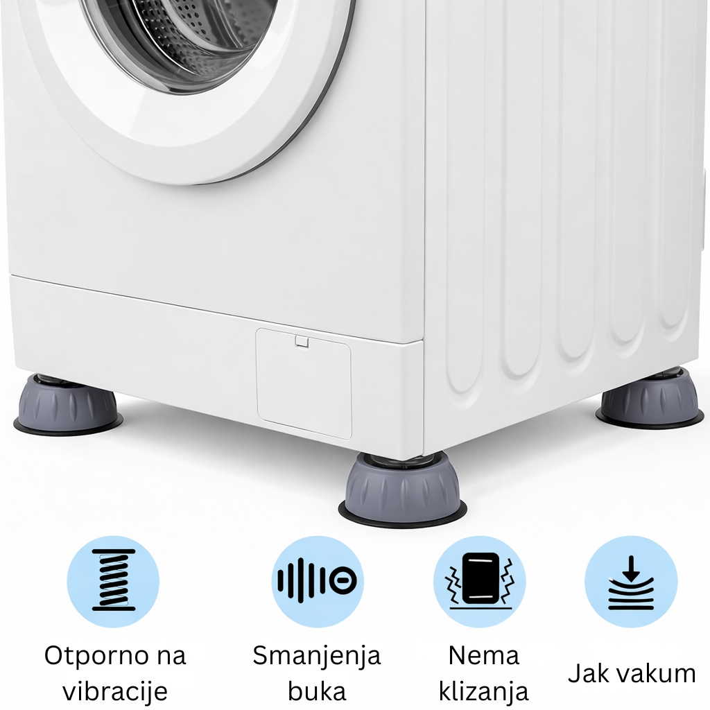 Antivibracioni Podmetači za Smanjenje Vibracija (4 KOMADA)