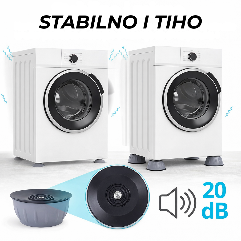 Antivibracioni Podmetači za Smanjenje Vibracija (4 KOMADA)